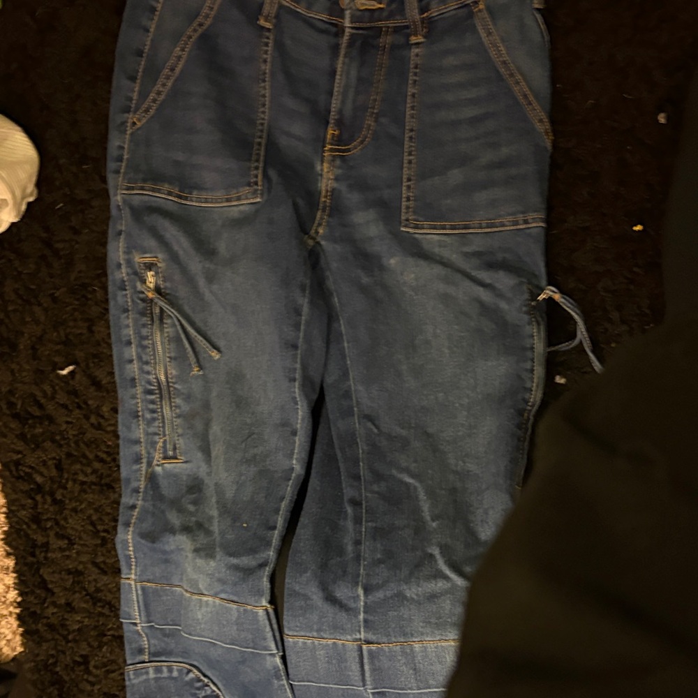 Women's Blue Straight Leg Jeans